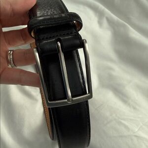 Men's Black Leather Belt sz 42